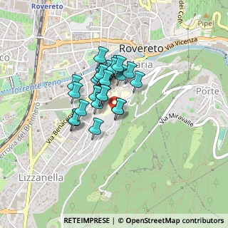 Mappa Via Madonna del Monte, 38068 Rovereto TN, Italia (0.27692)