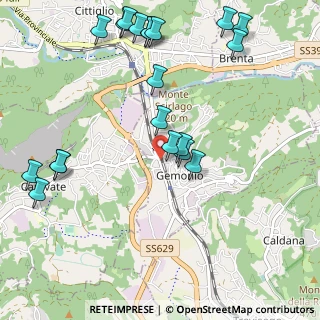 Mappa Adiacente distributore retitalia, 21036 Gemonio VA, Italia (1.2585)