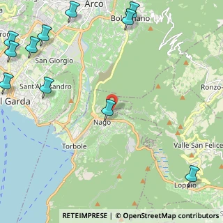 Mappa Via Gioacchino Bertoldi, 38069 Nago-Torbole TN, Italia (3.60154)