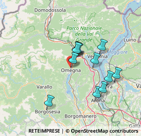 Mappa Via Dogna, 28887 Omegna VB, Italia (11.64333)