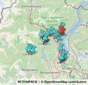 Mappa Via Dogna, 28887 Omegna VB, Italia (10.4685)