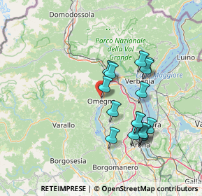 Mappa Via Dogna, 28887 Omegna VB, Italia (13.02875)