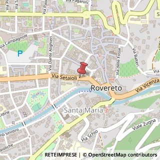 Mappa Via Setaioli, 6, 38068 Rovereto, Trento (Trentino-Alto Adige)