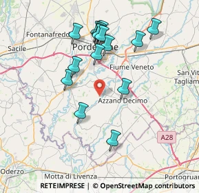Mappa Via Pradolino, 33082 Azzano Decimo PN, Italia (7.28063)