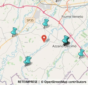 Mappa Via Pradolino, 33082 Azzano Decimo PN, Italia (5.9925)
