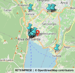 Mappa Via U. Cattoni, 38066 Riva del Garda TN, Italia (1.335)