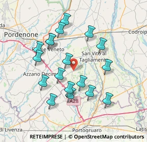 Mappa Via Udine, 33083 Chions PN, Italia (6.94889)