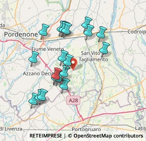 Mappa Via Udine, 33083 Chions PN, Italia (6.907)
