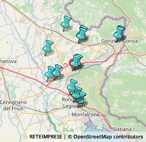 Mappa Via F. Moisesso, 34072 Gradisca d'Isonzo GO, Italia (6.09895)