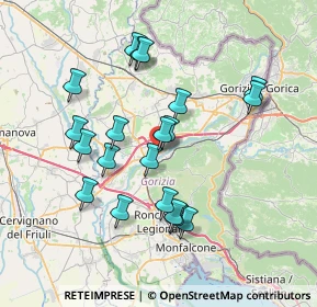 Mappa Via F. Moisesso, 34072 Gradisca d'Isonzo GO, Italia (6.852)