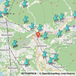 Mappa Via Adua, 21036 Gemonio VA, Italia (3.0805)