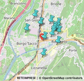 Mappa Via della Gora, 38068 Rovereto TN, Italia (0.69571)