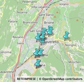 Mappa Via dal Pozzo, 38068 Rovereto TN, Italia (1.24833)