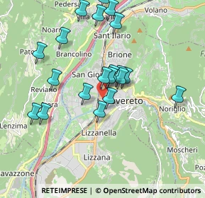 Mappa Via dal Pozzo, 38068 Rovereto TN, Italia (1.7665)