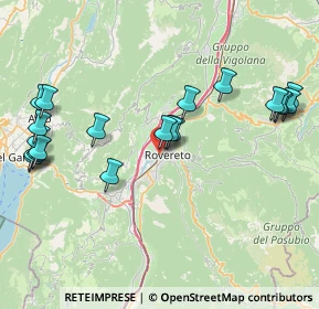 Mappa Via dal Pozzo, 38068 Rovereto TN, Italia (9.19)