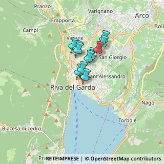 Mappa Viale Damiano Chiesa, 38066 Riva del Garda TN, Italia (1.10182)
