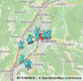 Mappa Via Camillo Cavour, 38068 Rovereto TN, Italia (1.44083)