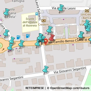 Mappa Via Camillo Cavour, 38068 Rovereto TN, Italia (0.06364)