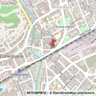 Mappa Via C. Rosselli, 23D, 31015 Conegliano, Treviso (Veneto)