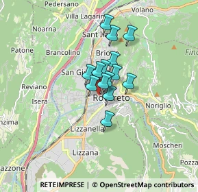 Mappa Via Benso Camillo Cavour, 38068 Rovereto TN, Italia (0.95714)