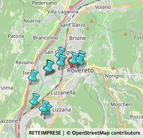 Mappa Via Benso Camillo Cavour, 38068 Rovereto TN, Italia (1.505)