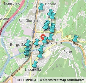 Mappa Via Benso Camillo Cavour, 38068 Rovereto TN, Italia (0.7635)