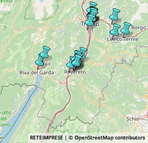 Mappa Via Benso Camillo Cavour, 38068 Rovereto TN, Italia (13.845)