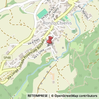 Mappa Via San Croce, 5, 38060 Ronzo-Chienis, Trento (Trentino-Alto Adige)
