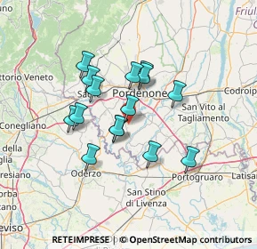 Mappa Via Fontane, 33087 Pasiano di Pordenone PN, Italia (10.71933)