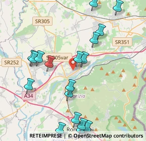 Mappa Via Ida Quaiatti, 34072 Gradisca d'Isonzo GO, Italia (4.9915)