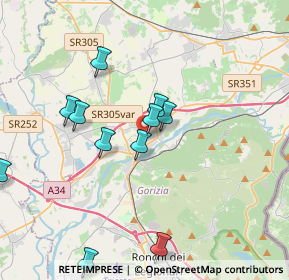 Mappa Via Ida Quaiatti, 34072 Gradisca d'Isonzo GO, Italia (5.02867)