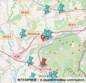 Mappa Via Ida Quaiatti, 34072 Gradisca d'Isonzo GO, Italia (5.4075)