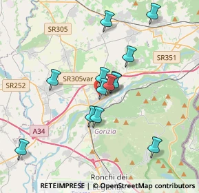 Mappa Via Ida Quaiatti, 34072 Gradisca d'Isonzo GO, Italia (3.15769)