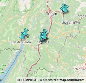 Mappa Via delle Fosse, 38068 Rovereto TN, Italia (10.00818)