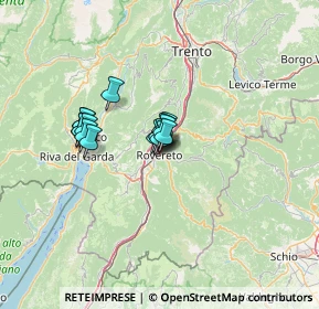 Mappa Via delle Fosse, 38068 Rovereto TN, Italia (8.626)