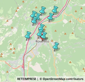 Mappa Via delle Fosse, 38068 Rovereto TN, Italia (2.94364)