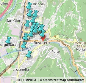 Mappa Via delle Fosse, 38068 Rovereto TN, Italia (0.8615)