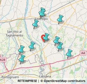 Mappa Via Roma, 33030 Varmo UD, Italia (7.19)