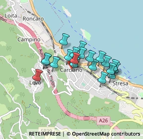 Mappa Piazza San Carlo 17 Carciano, 28838 Stresa VB, Italia (0.631)