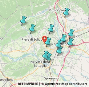 Mappa Via Crevada, 31020 Susegana TV, Italia (6.58917)