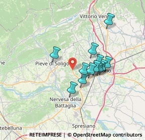 Mappa Via Crevada, 31020 Susegana TV, Italia (5.39667)