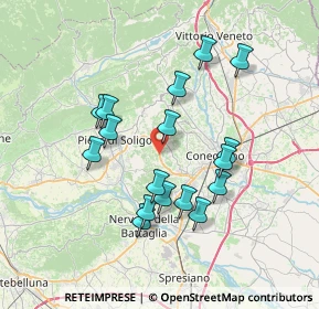 Mappa 31020 Susegana TV, Italia (6.53647)