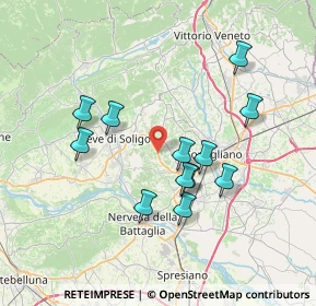 Mappa Via Crevada, 31020 Susegana TV, Italia (6.6575)