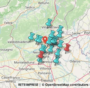 Mappa Via Crevada, 31020 Susegana TV, Italia (9.032)