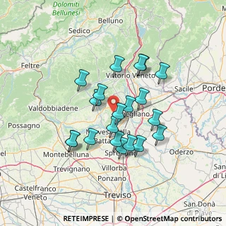 Mappa Via Crevada, 31020 Susegana TV, Italia (11.708)