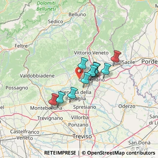 Mappa Via Crevada, 31020 Susegana TV, Italia (8.94636)