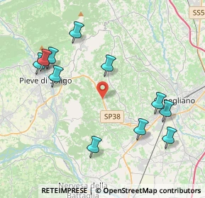 Mappa Via Crevada, 31020 Susegana TV, Italia (4.44909)