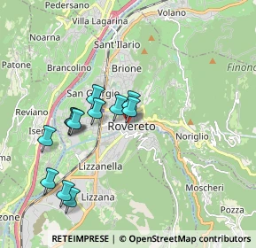 Mappa Via dei Portici, 38068 Rovereto TN, Italia (1.73833)