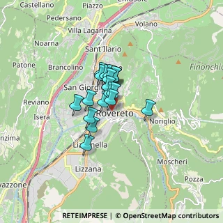 Mappa CALCINARI VIA, 38068 Rovereto TN, Italia (0.93579)