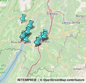 Mappa CALCINARI VIA, 38068 Rovereto TN, Italia (9.84176)